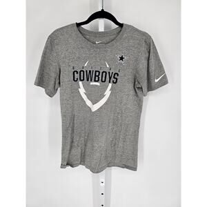 Nike Men's Heather Gray Dallas Cowboys Athletic Cut Short Sleeve T-Shirt Size S